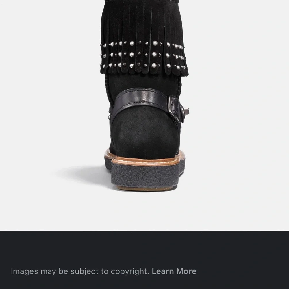 Coach Shearling Boots - Picture 2 of 4